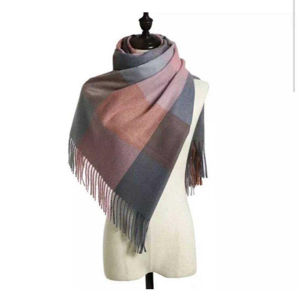 Excellent for Gift 🎁 
Plaid Tartan Cashmere Scarf  Soft Check Tassel Scarves